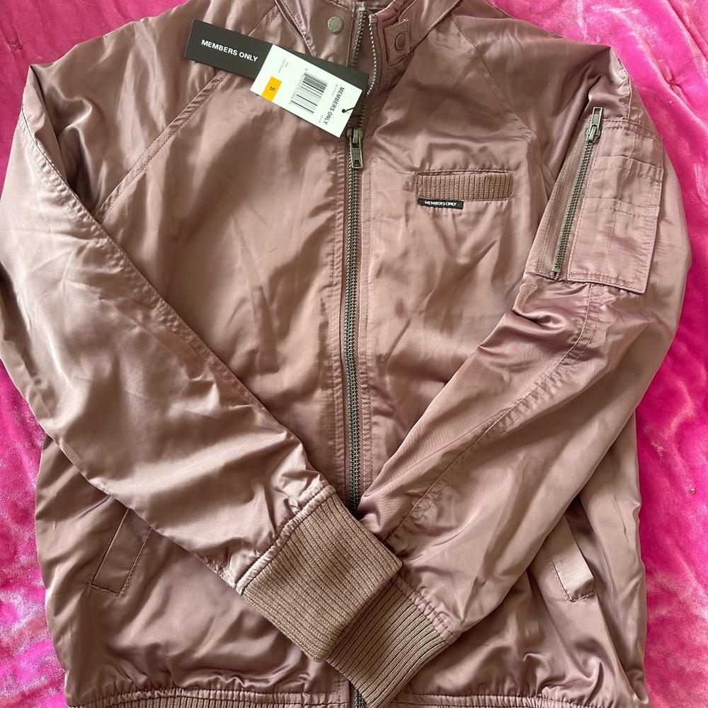 NWT Members Only Women’s Satin Boyfriend Jacket